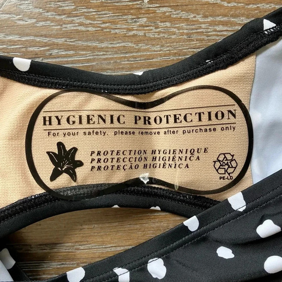 NWT Motherhood Maternity Beach Bump, One Piece Halter Polka Dot Swimsuit - Picture 7 of 9